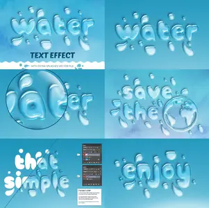 CM - WATER TEXT EFFECT 1285571