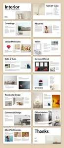 Interior Portfolio Presentation Template Design 1618748175