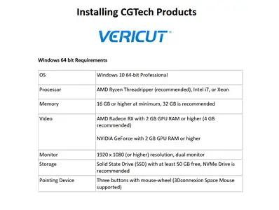 CGTech VERICUT 9.6