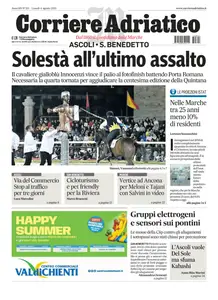 Corriere Adriatico Ascoli - 4 Agosto 2025