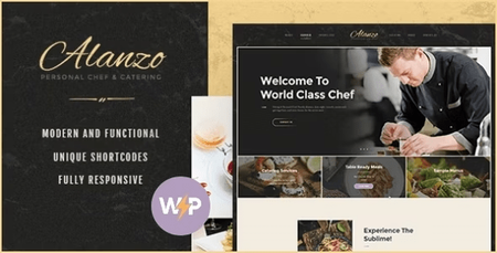 Themeforest - Alanzo v1.1.0 - Personal Chef & Catering WordPress Theme