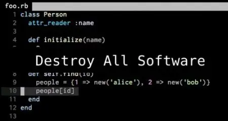 Gary Bernhardt - Destroy All Software (Repost)