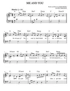 Me and you - Kenny Chesney (Easy Piano)