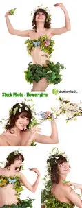 Stock Photo - Flower girls