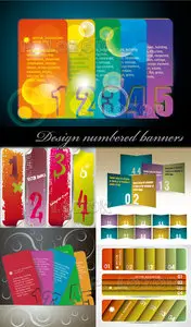 Design numbered banners