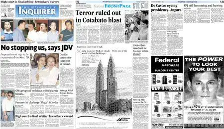 Philippine Daily Inquirer – October 30, 2003