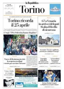 la Repubblica Torino - 26 Aprile 2024