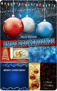 Xmas Backgrounds 5 - Stock Vectors