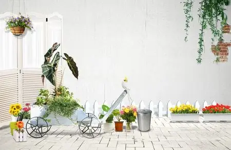 PSD Template - Flowers in the Yard