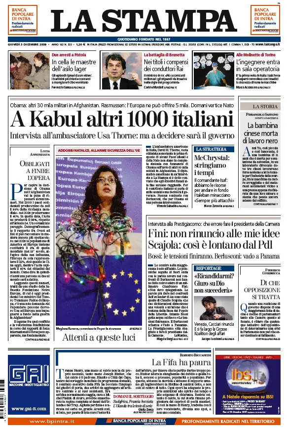 La Stampa (03-12-09)
