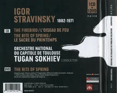 Stravinsky - L’Oiseau de Feu, Le Sacre du Printemps (performed by Tugan Sokhiev) [CD+DVD] (2012) {Naive}