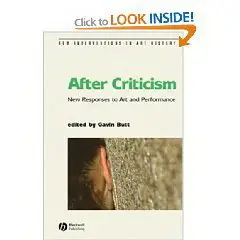 After Criticism: New Responses to Art and Performance (New Interventions in Art History)
