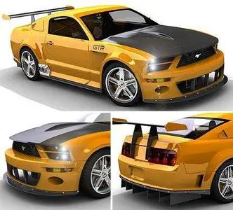 3D model - Ford Mustang GTR (*.max)