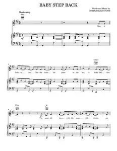 Baby step back - Gordon Lightfoot (Piano-Vocal-Guitar)