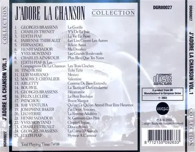 J'adore la CHANSON FRANCAISE - 3 volumes (75 Tracks)