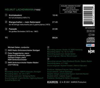 Helmut Lachenmann - Kontrakadenz (2001) {Kairos} (REPOST)