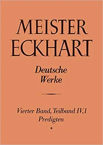 Meister Eckhart. Deutsche Werke Band 4,1_Predigten 87-105