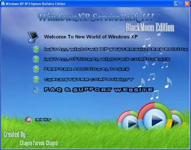 Windows XP Service Pack 3 Black Moon Edition ISO