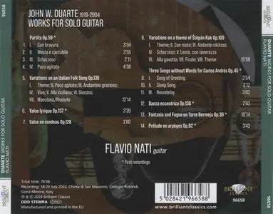 Flavio Nati - John W. Duarte: Works for Guitar Solo (2024)