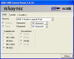 Ploytec USB ASIO (USB 2 Audio) Driver 2.8.15 (For WinXP & WinVista)