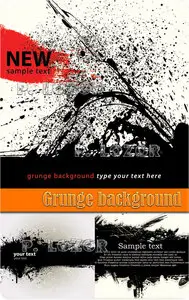 Grunge background b&w