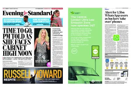 London Evening Standard – May 14, 2019