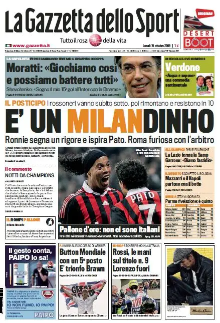 La Gazzetta dello Sport (19-10-09)