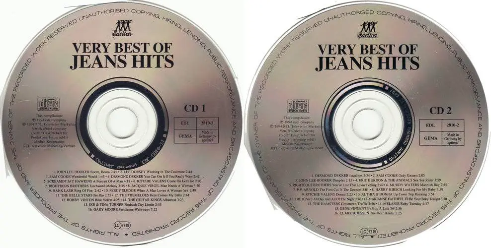 VA - Very Best Of Jeans Hits (2CD) (1994) {Edel}