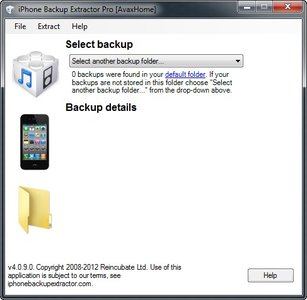 iPhone Backup Extractor 4.0.9.0
