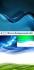 Vectors - Waves Backgrounds Set