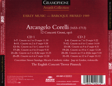 The English Concert, Trevor Pinnock - Arcangelo Corelli: 12 Concerti Grossi, Op.6 (2004)