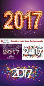 Vectors - Creative 2017 Year Backgrounds