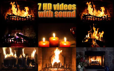 Fireplace Live HD v1.3 Mac OS X