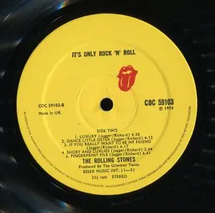 The Rolling Stones ‎– It’s Only Rock ‘N Roll {Original UK} Vinyl Rip 24/96
