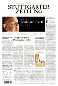 Stuttgarter Zeitung Stadtausgabe (Lokalteil Stuttgart Innenstadt) - 27. August 2019