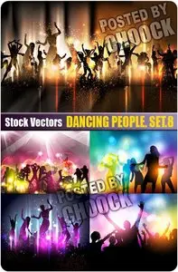 Dancing people. Set.8 - Stock Vector