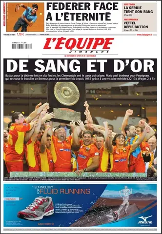 L'Équipe, du Dimanche 07 Juin 2009