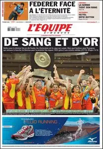 L'Équipe, du Dimanche 07 Juin 2009
