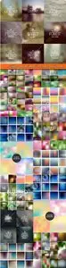 Abstract multicolored blurred vector background 4