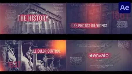 The Cinematic History Slideshow for After Effects 49457137