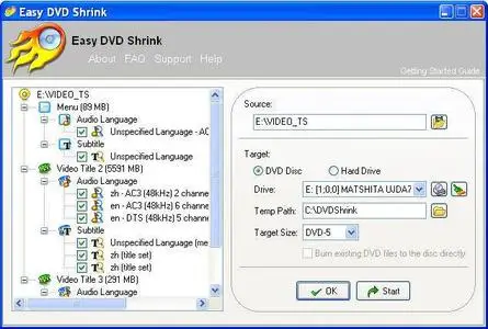 Easy DVD Shrink ver.3.0.22