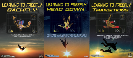 Skydive University - Learning to Freefly: Backfly, Headdown, Transitions (3 DVD- set)