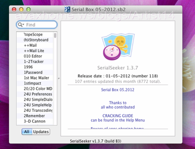 Serial Box 05.2012 Mac OS X