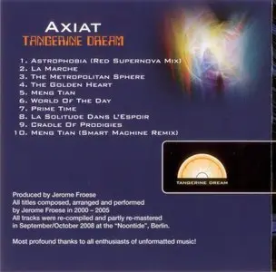 Tangerine Dream - Axiat (2009)