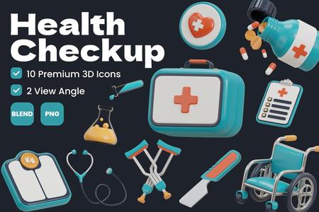 Health Checkup 3D Icon