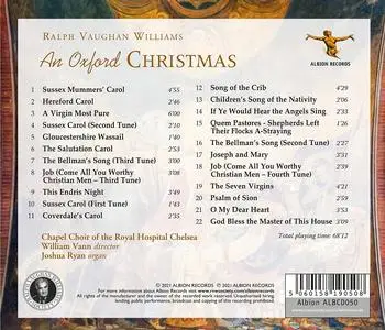 William Vann, Chapel Choir of the Royal Hospital Chelsea - Ralph Vaughan Williams: An Oxford Christmas (2021)