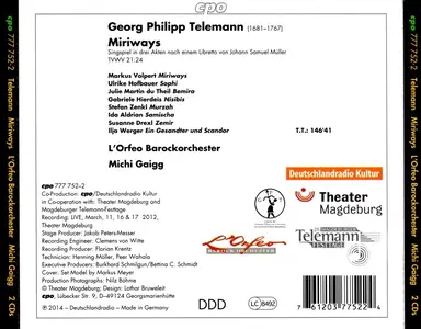 Michi Gaigg, L'Orfeo Barockorchester - Georg Philipp Telemann: Miriways (2014)