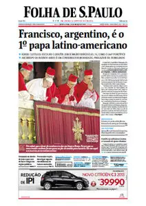 Jornal Folha de São Paulo - 14 de março de 2013 - Quinta