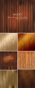 Wooden Backgrounds Vector