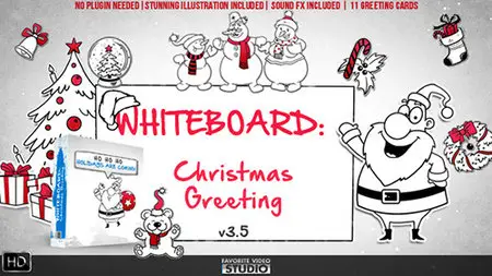 Holidays Whiteboard Greetings Pack - Project for After Effects (VideoHive)